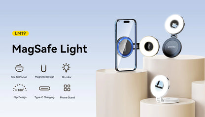 Magnetic Phone Fill Light | Portable MagSafe Selfie & Video Light